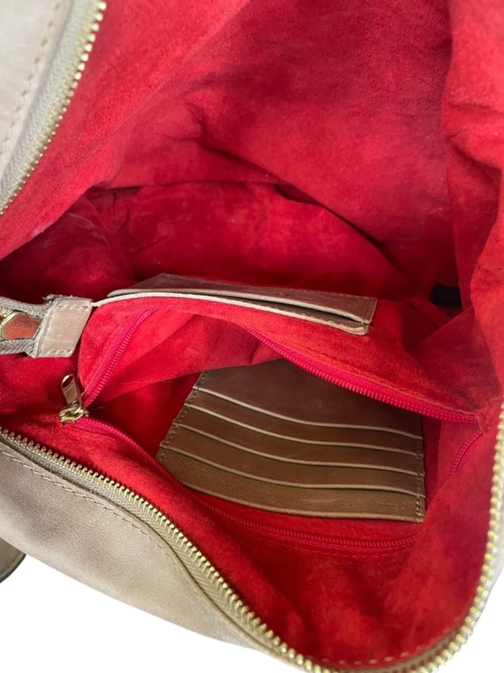 Hammitt Taupe Leather Crossbody Bag - Picture 5 of 8